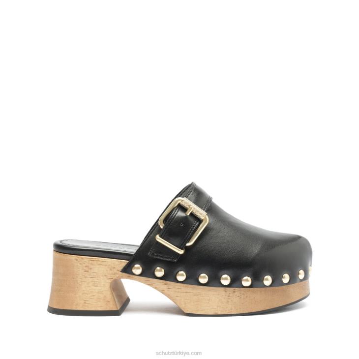 Schutz N42F196hiç deri düz siyah