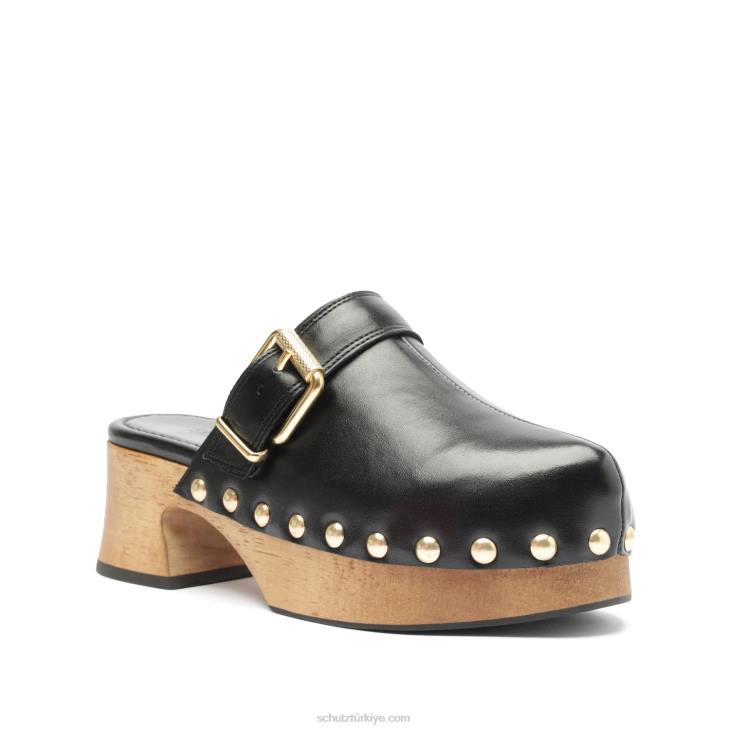 Schutz N42F196hiç deri düz siyah