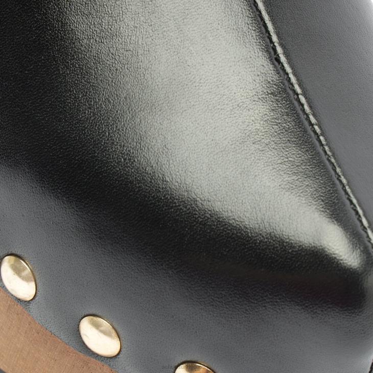 Schutz N42F196hiç deri düz siyah