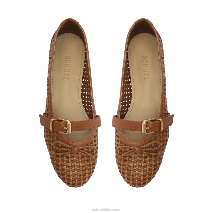 Schutz N42F515hanna bale düz kahverengi