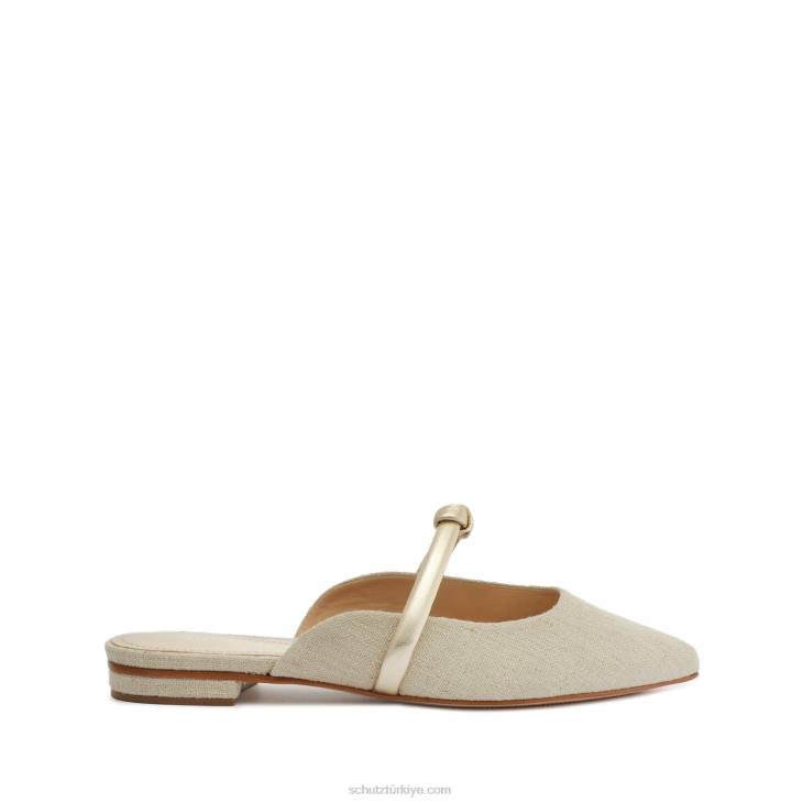 Schutz N42F530inci rahat keten metalik düz platin