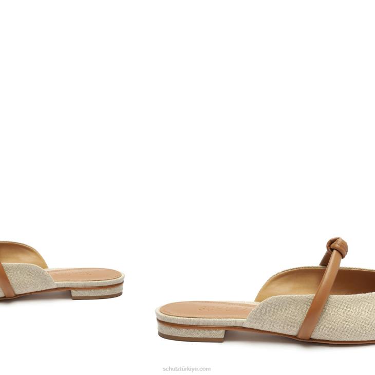 Schutz N42F538inci gündelik keten kumaş düz odun