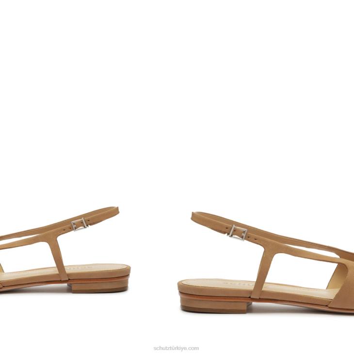 Schutz N42F569boris nubuk düz gerçek bej