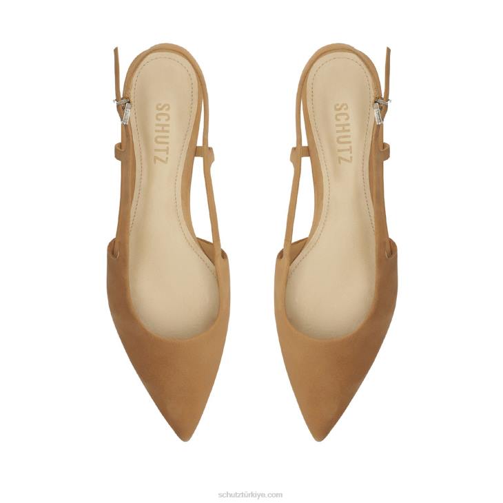 Schutz N42F569boris nubuk düz gerçek bej