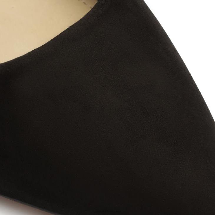 Schutz N42F570boris nubuk düz siyah