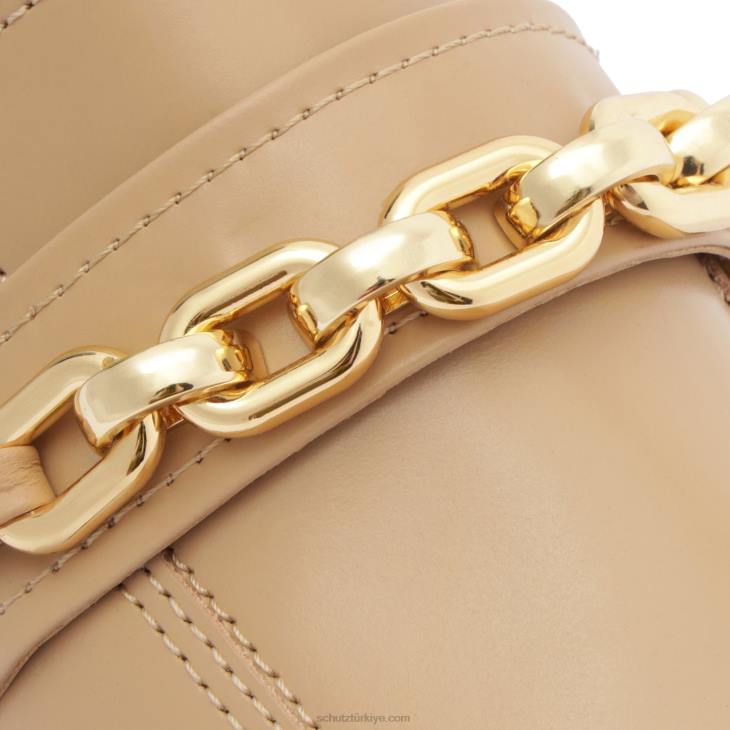 Schutz N42F579dannie deri düz gerçek bej