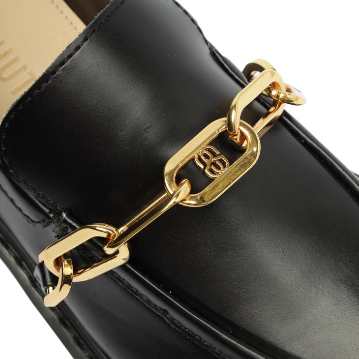 Schutz N42F581christie gündelik deri düz siyah