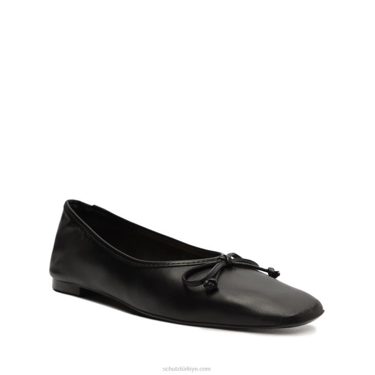 Schutz N42F583arissa nappa deri düz siyah