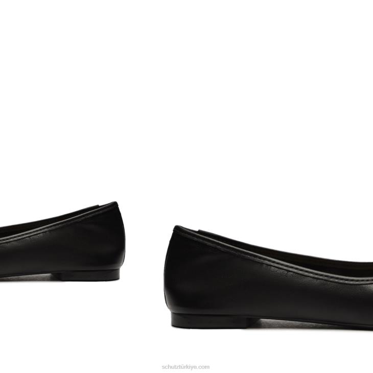Schutz N42F583arissa nappa deri düz siyah