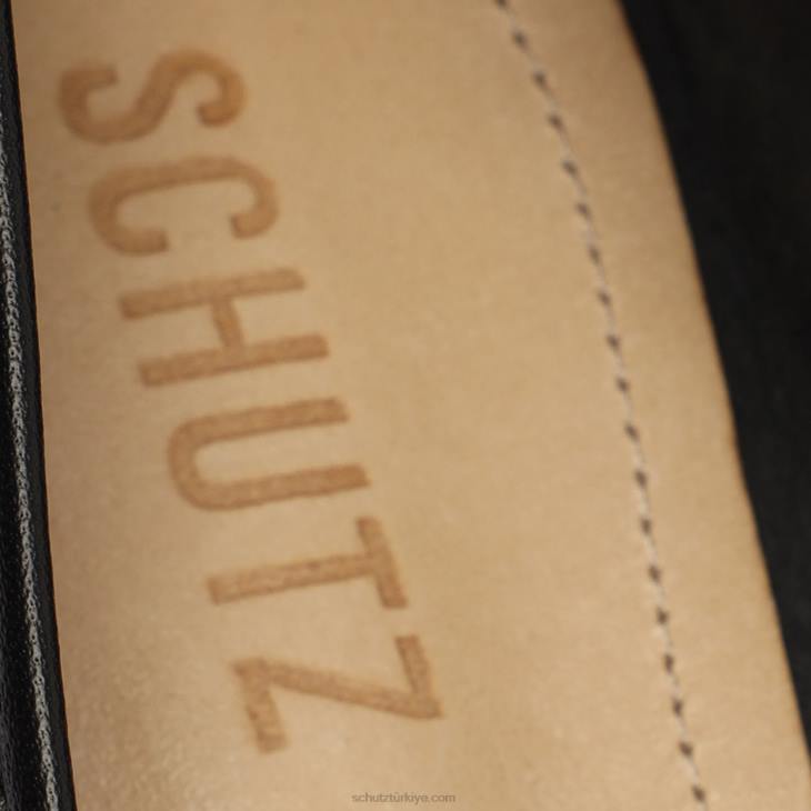 Schutz N42F583arissa nappa deri düz siyah