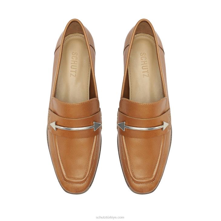 Schutz N42F587desmond kazeina düz kahverengi