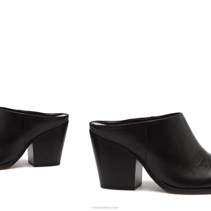 Schutz N42F191sokak deri pompası siyah