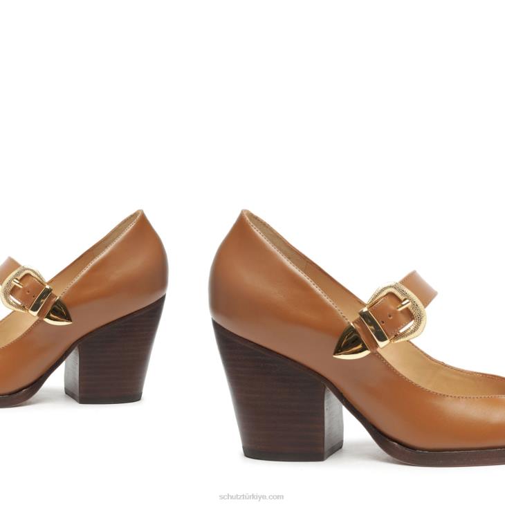 Schutz N42F193jean deri pompa yeni ahşap