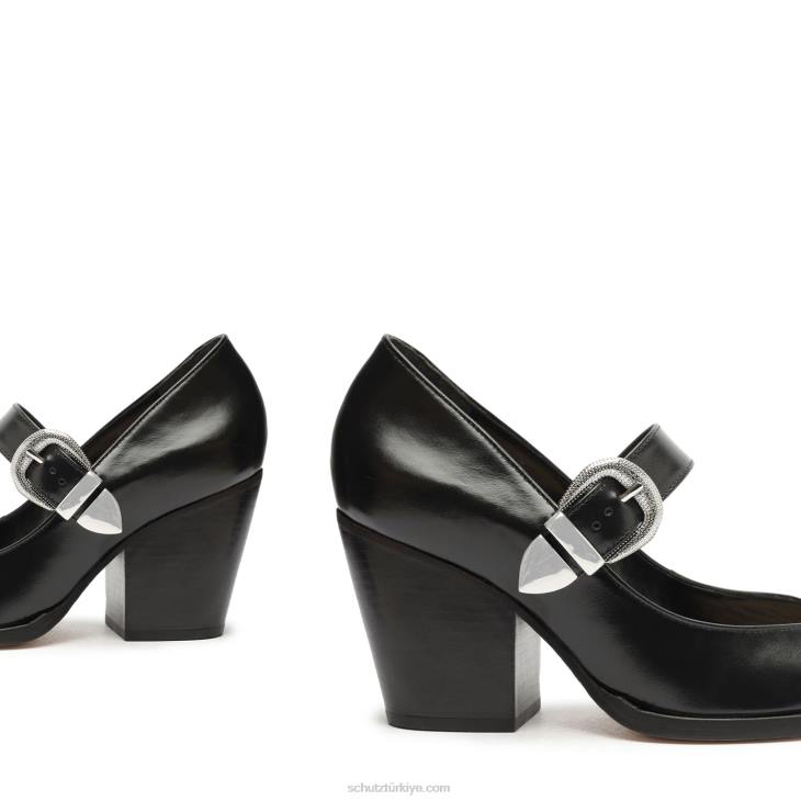 Schutz N42F194jean deri pompa siyah