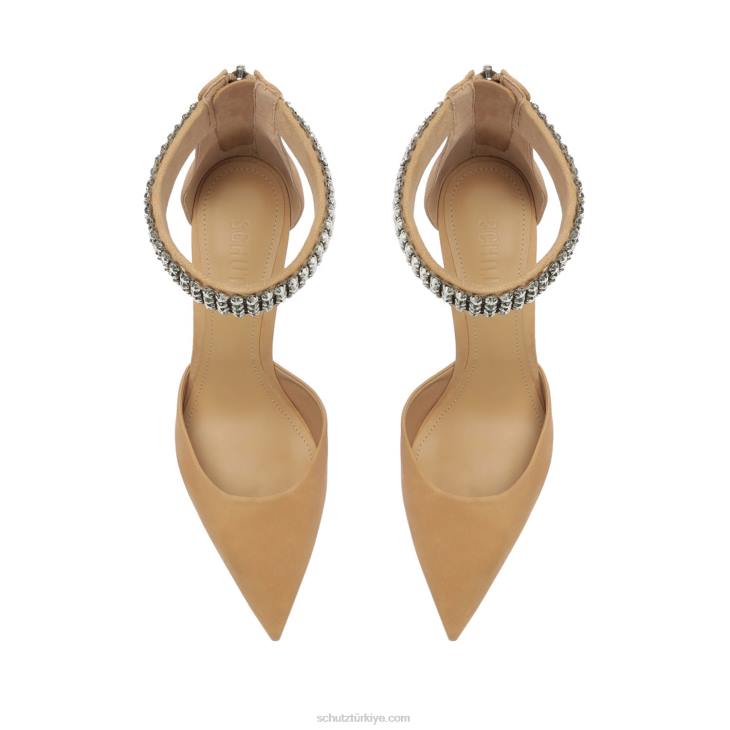 Schutz N42F423laverne nubuk pompa gerçek bej