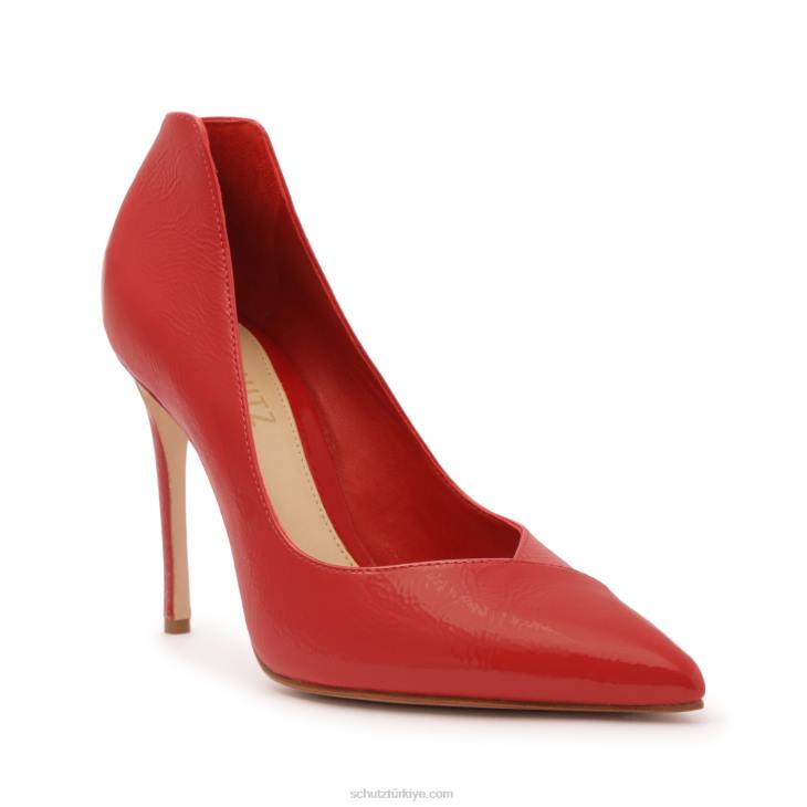 Schutz N42F428arlette nappa deri pompa kulüp kırmızısı
