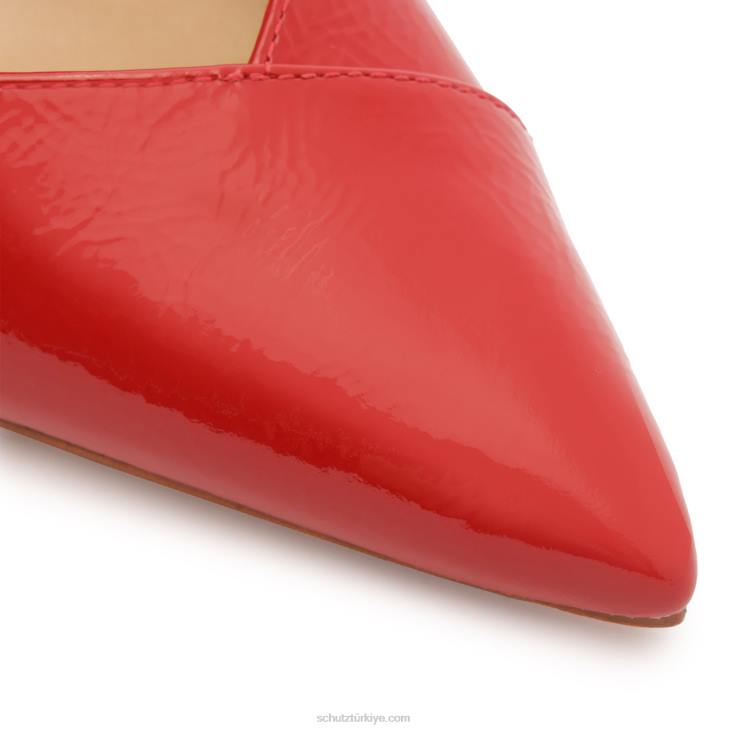 Schutz N42F428arlette nappa deri pompa kulüp kırmızısı