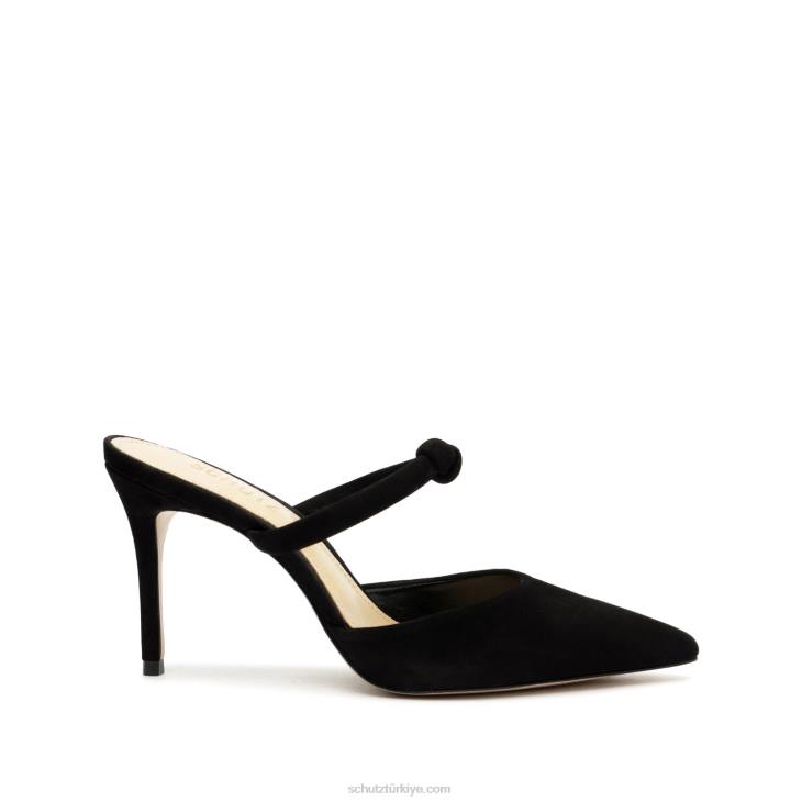 Schutz N42F439inci rahat nubuk pompa siyah