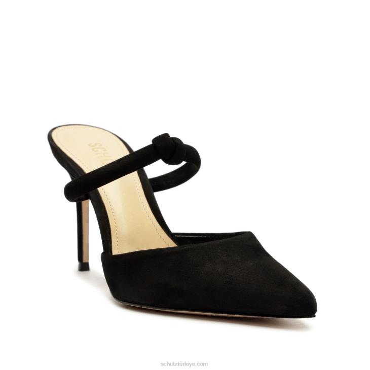 Schutz N42F439inci rahat nubuk pompa siyah