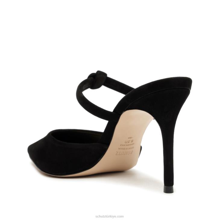 Schutz N42F439inci rahat nubuk pompa siyah