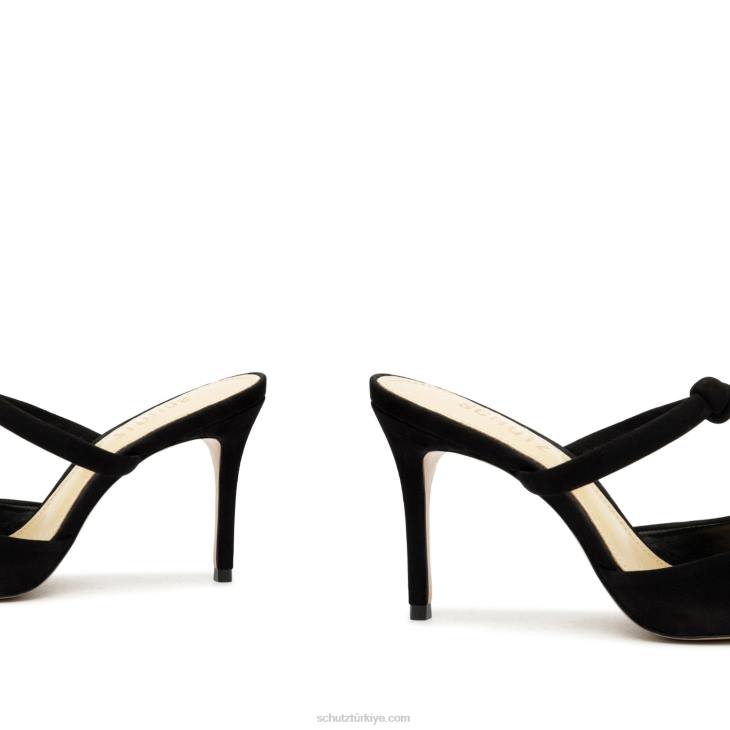 Schutz N42F439inci rahat nubuk pompa siyah