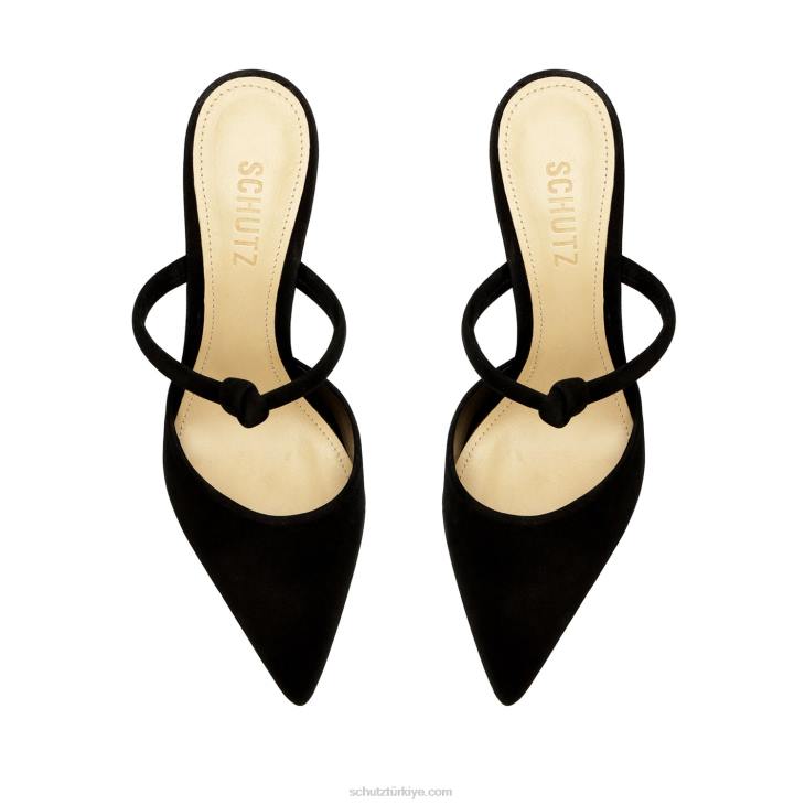 Schutz N42F439inci rahat nubuk pompa siyah