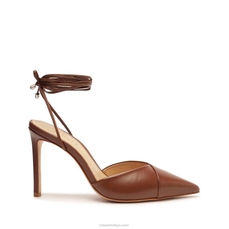 Schutz N42F444monet napa deri pompa gerçek kahverengi