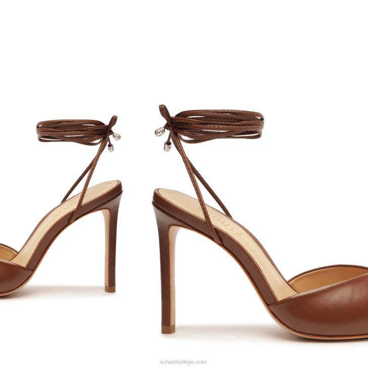 Schutz N42F444monet napa deri pompa gerçek kahverengi