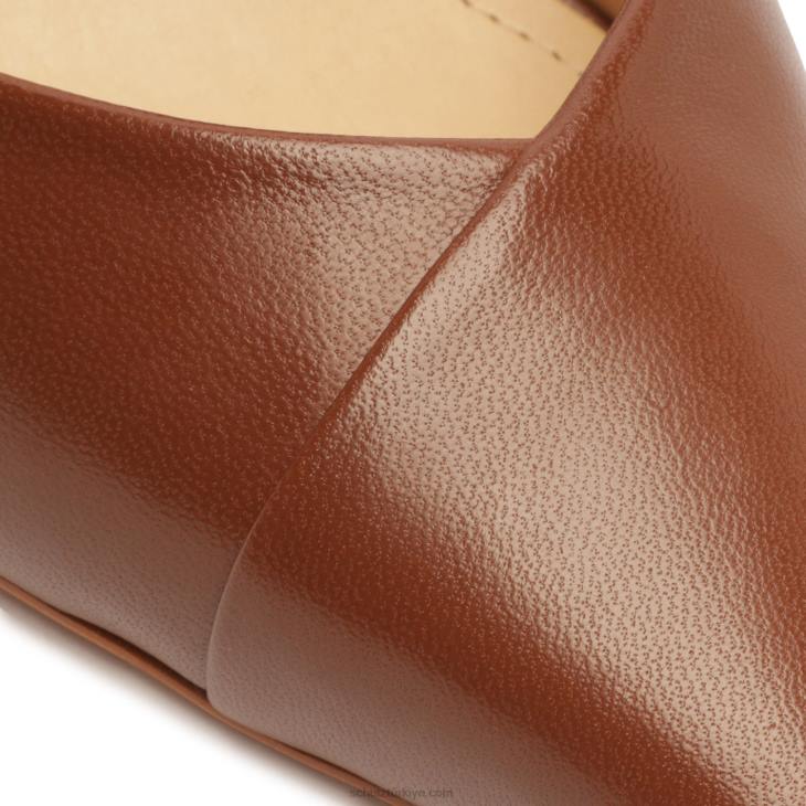 Schutz N42F444monet napa deri pompa gerçek kahverengi