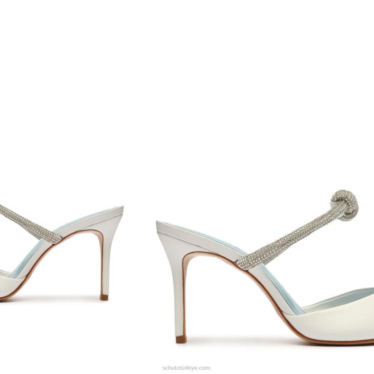 Schutz N42F446inci napa deri pompa beyaz