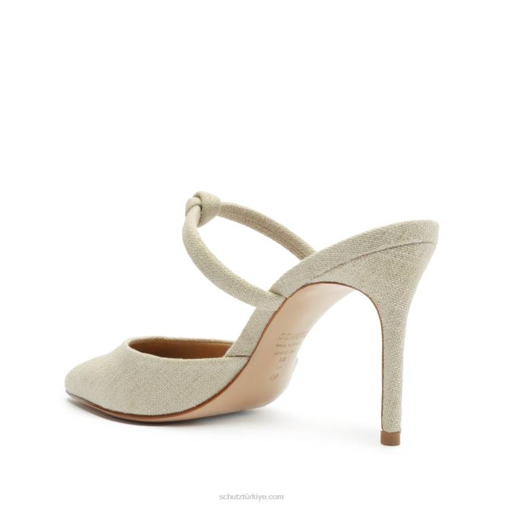 Schutz N42F687inci gündelik keten kumaş pompası odun