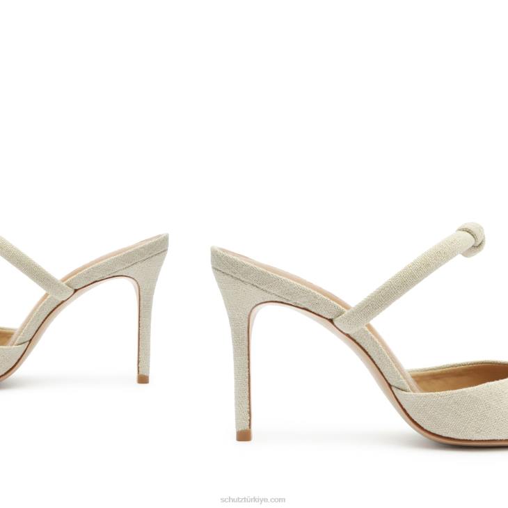 Schutz N42F687inci gündelik keten kumaş pompası odun