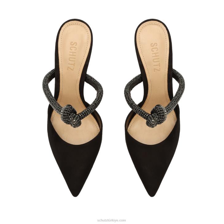 Schutz N42F694inci deri katır siyah