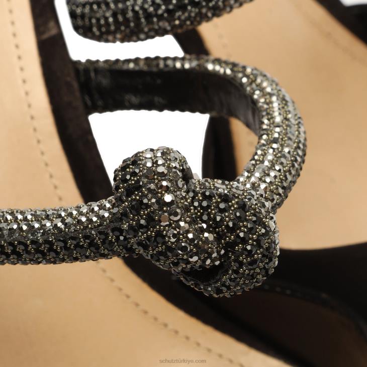 Schutz N42F694inci deri katır siyah