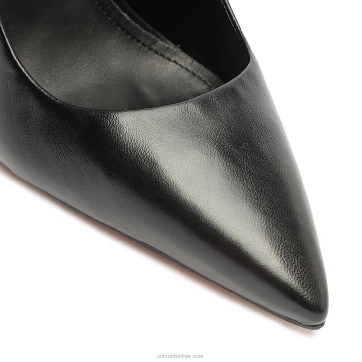Schutz N42F698filipa rahat nappa deri pompa siyah