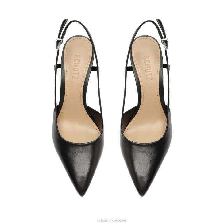 Schutz N42F702boris orta napa deri pompa siyah