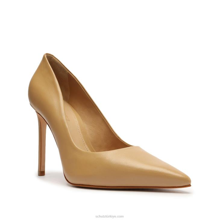 Schutz N42F703lou nappa deri pompa açık bej