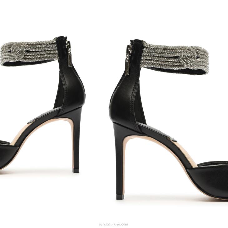 Schutz N42F710linara napa deri pompa siyah