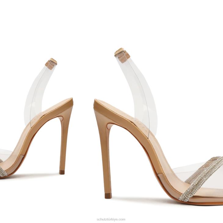 Schutz N42F712julie vinyl & nappa pompası açık bej