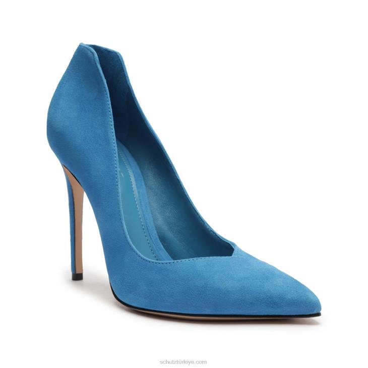 Schutz N42F715arlette süet pompa sitrik mavi
