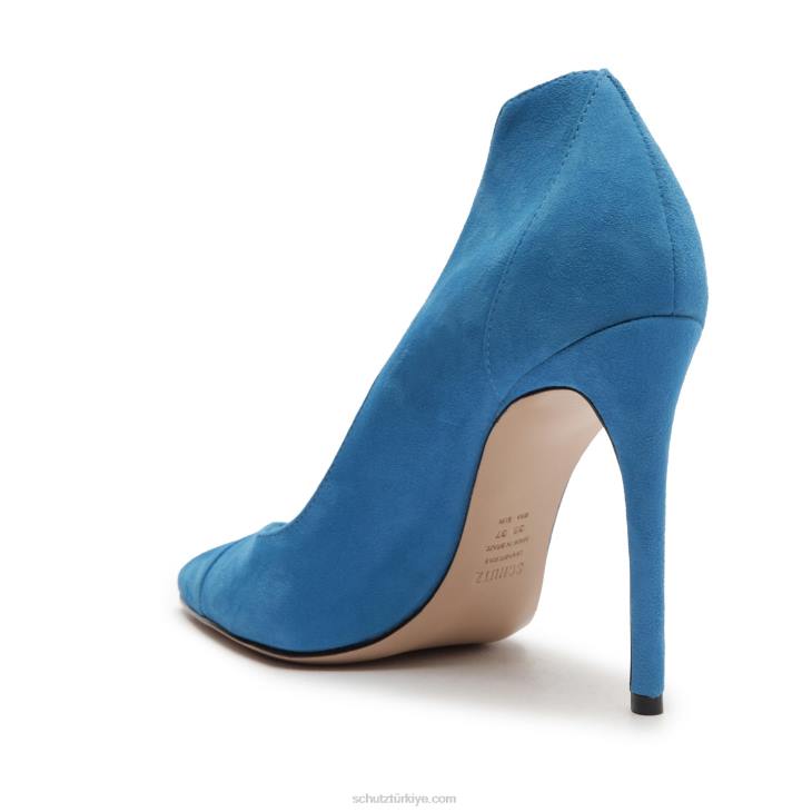 Schutz N42F715arlette süet pompa sitrik mavi