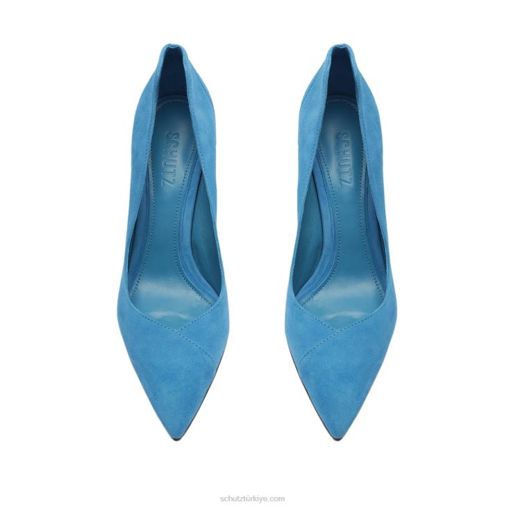 Schutz N42F715arlette süet pompa sitrik mavi