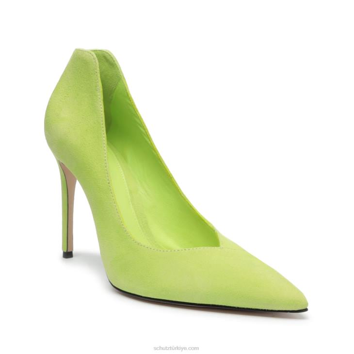 Schutz N42F716arlette süet pompa taze limon