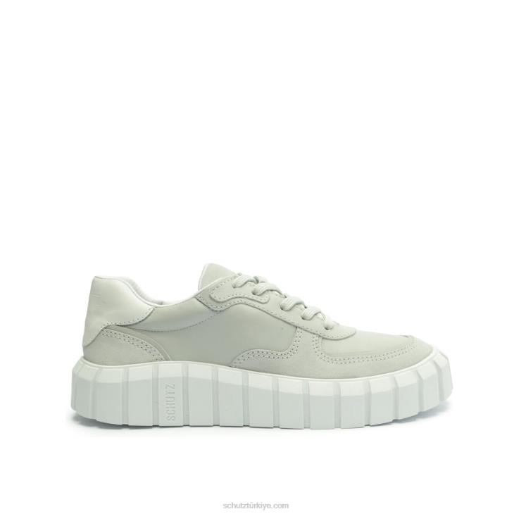 Schutz N42F589timony süet spor ayakkabı beyaz parlamak