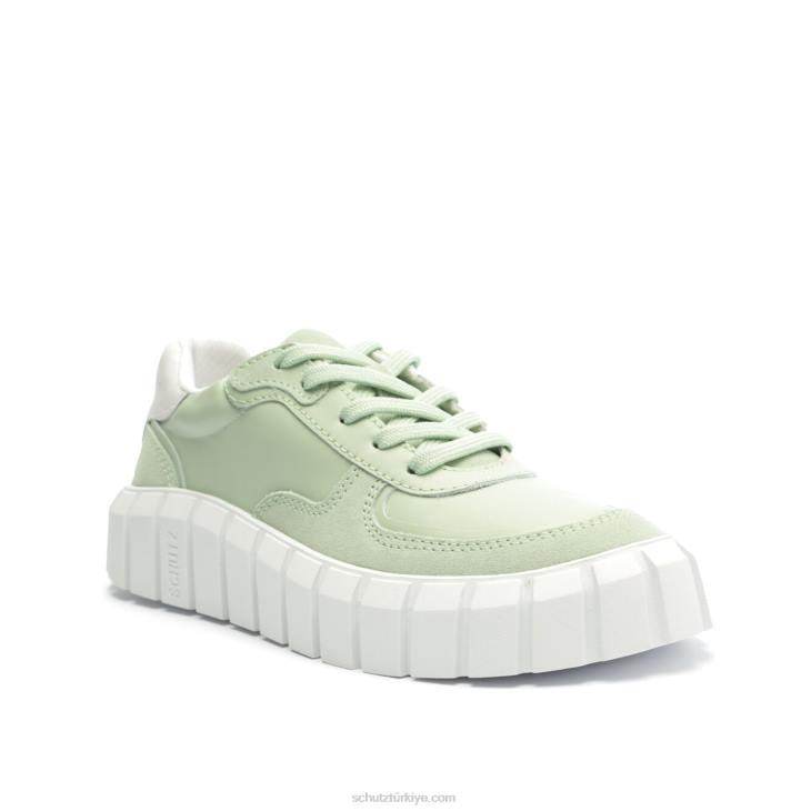 Schutz N42F590timony süet spor ayakkabı adaçayı beyazı