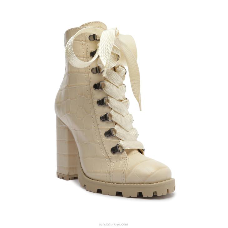 Schutz N42F154zhara timsah kabartmalı deri patik yumurta kabuğu