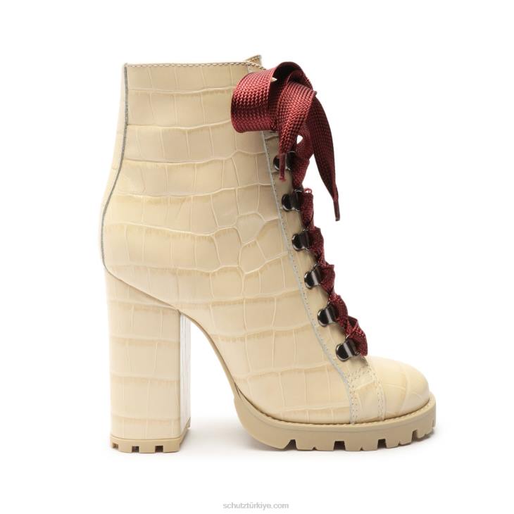 Schutz N42F154zhara timsah kabartmalı deri patik yumurta kabuğu