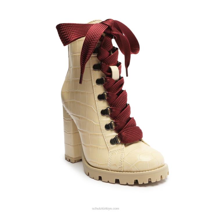 Schutz N42F154zhara timsah kabartmalı deri patik yumurta kabuğu