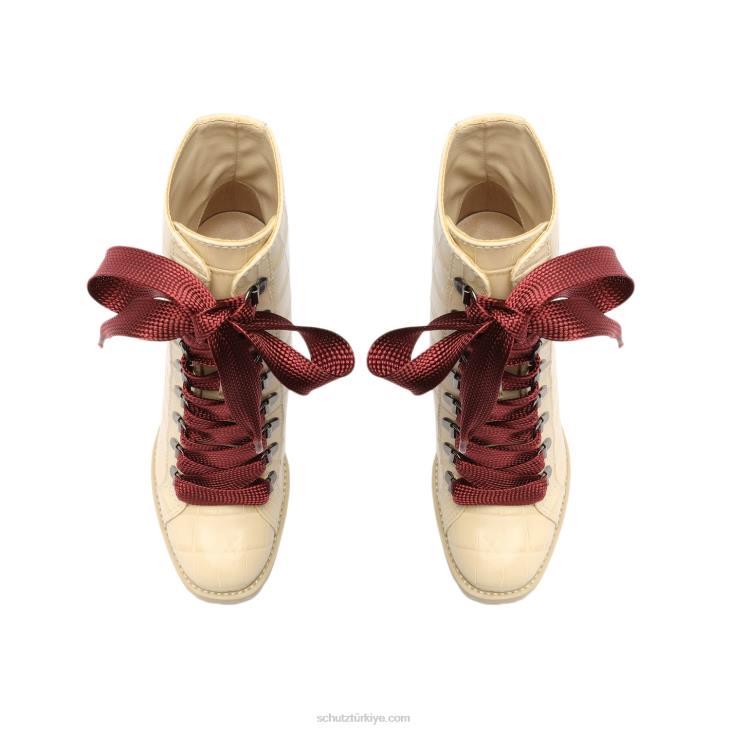 Schutz N42F154zhara timsah kabartmalı deri patik yumurta kabuğu