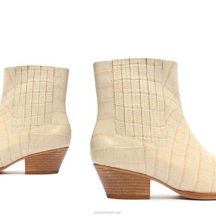 Schutz N42F157briani timsah kabartmalı deri patik yumurta kabuğu